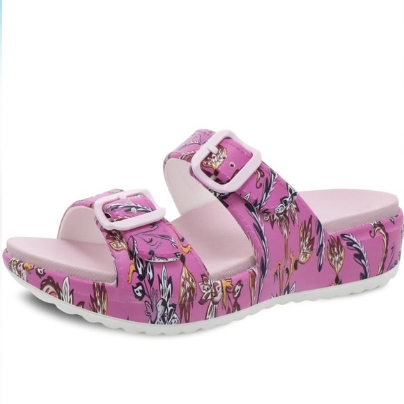 Dansko Kandi Paisley Slide Sandals Size 41 / 10.5-11 - Picture 2 of 8